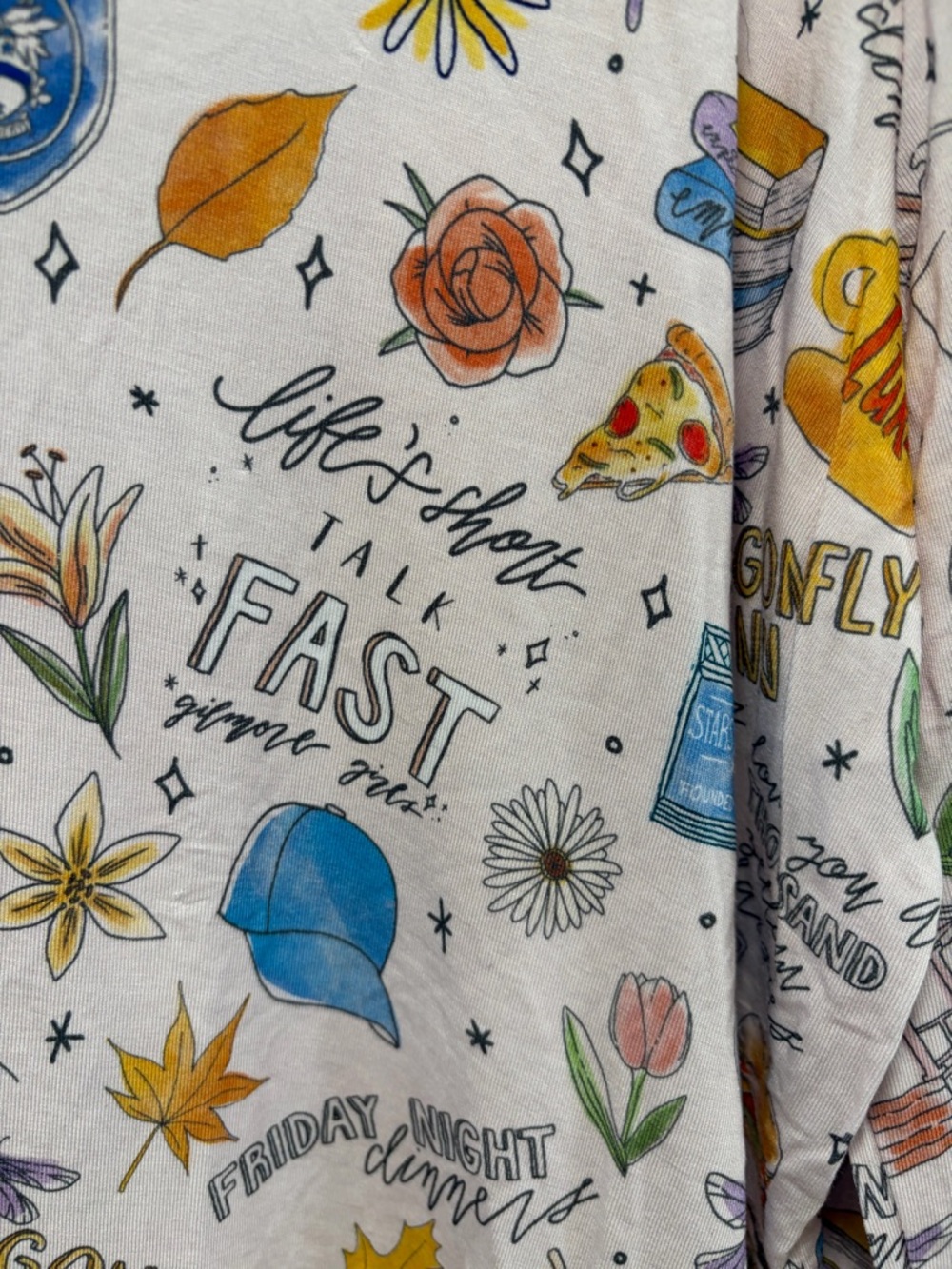 Gilmore Girls x Posh Peanut NWT size XL Women’s Pajama Top Bamboo Lightweight - Picture 5 of 15